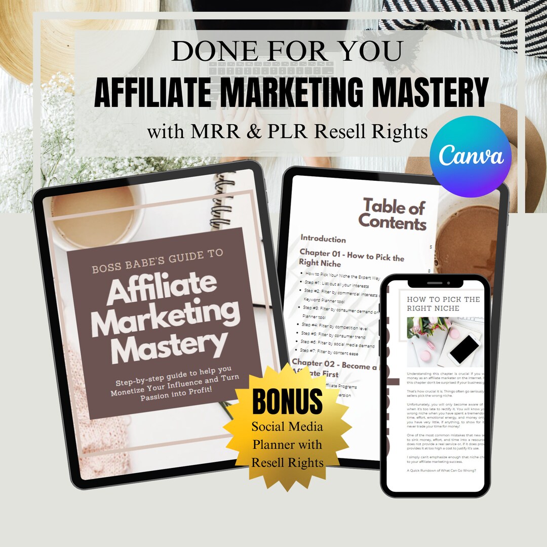 Affiliate Marketing Guide With Master Resell Rights (MRR) and Private ...