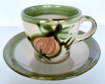 John B. Taylor Ceramics "Harvest" Coffee Cup and Saucer