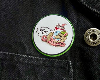 Allston Rat City 1.75” Pin