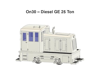 On30 - Diesel GE 25 Ton com Mecanismo de Bonde Bachmann