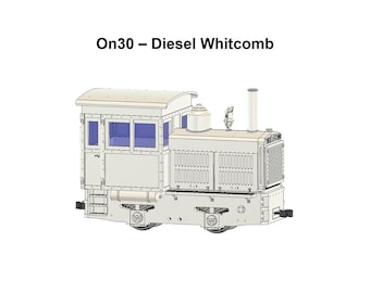 On30 - Diesel Whitcomb com mecanismo de bonde Bachmann