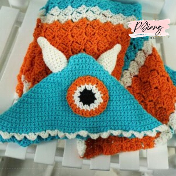 Monstrous Cuddles: Crochet Monster Hooded Blanket Pattern