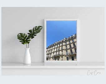 France Photography, Paris, travel photography, French home decor, bedroom art, living room art, Paris building photo