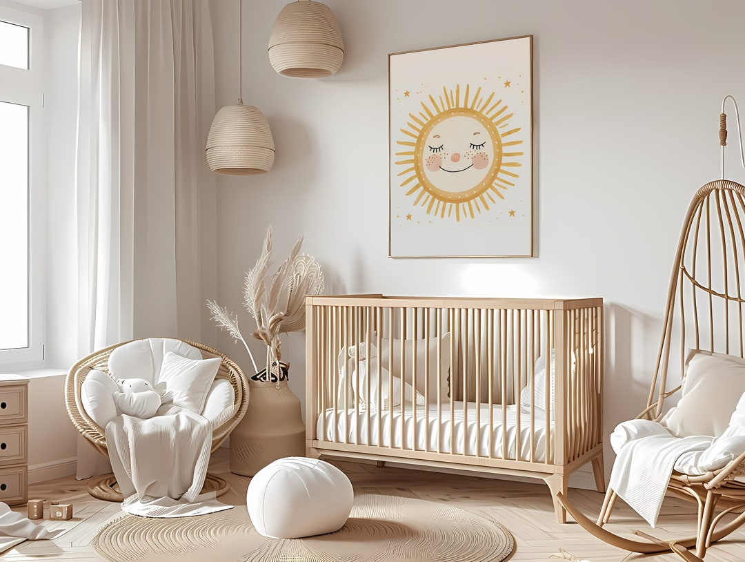 Nursery Print, Sun Nursery Art, Boho Nursery Wall Art Prints, Nursery ...