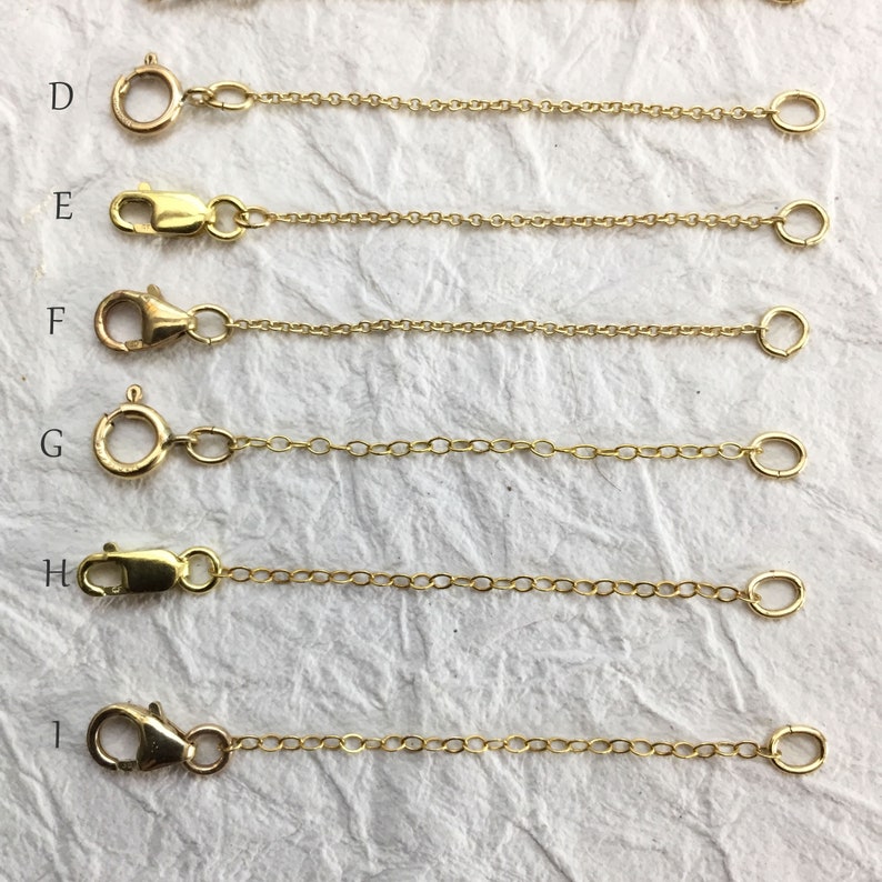 Gold Filled Chain Length Extender for Necklace or Bracelet 1 Etsy