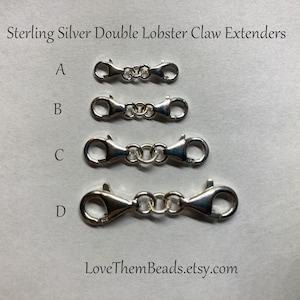 Heavy Weight Sterling Silver Chain Extenders to Add or Adjust Length for  Necklaces or Bracelets Custom Made to Order by Lovethembeads 