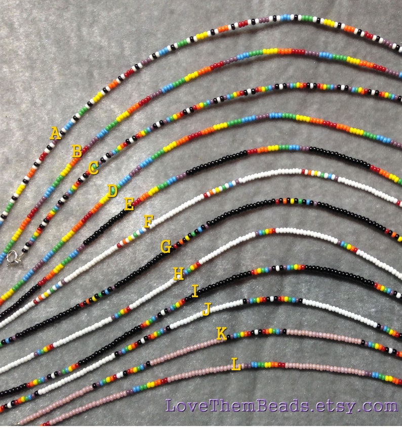 Rainbow Seed Bead Bracelets & Anklets, LGBT Gay Pride, Layered Thin Wrap Anklet Bracelet, Beaded Boho Hippie Summer Jewelry by LoveThemBeads image 1