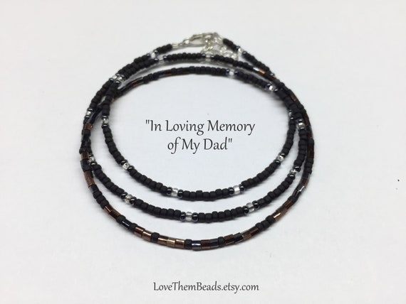 Morse CodeForever in my heart Dad Memorial Bracelet Father Remembrance Jewelry 