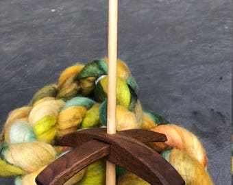 Handmade Black Walnut Turkish  Drop Spindle Whorl
