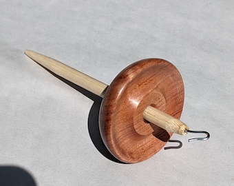 Hand Turned Mini Jatoba Top  Whorl Drop Spindle Whorl