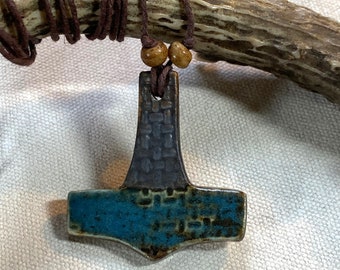Thor's Hammer Necklace | Viking Pendant | Nordic Jewelry | Nordic Mythology | Norse | Scandinavian Necklace | Mjolnir Necklace | Nature 611