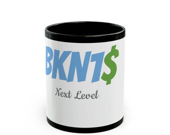 Zwarte mok (11oz, 15oz) BKN1 NIEUW