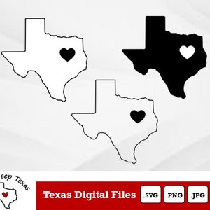 Umriss des Bundesstaates Texas | SVG/PNG/JPG-Dateien | Zuhause, süßes Zuhause | Texas Cut-Dateien | Ich liebe Texas | Texas-Vektor | Texas-Karte-ClipArt