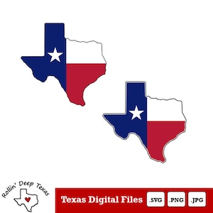 Texas Color Flag Outline SVG/PNG/JPG Files | Texas Cut Files | United States of America Vector Files | Texas Vector | Texas Map Clip Art