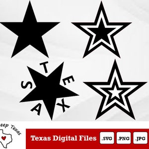 Texas Star SVG/PNG/JPG Files | Star Cut Files | United States of America Vector Files | Star Vector | Texas Map Clip Art