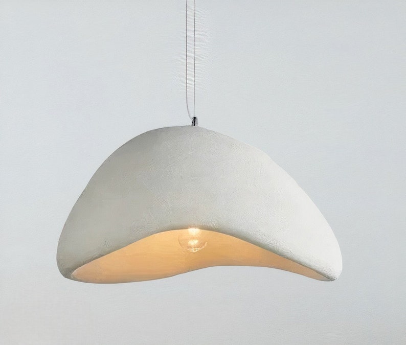 Moderne hanglamp Hanglamp Woondecoratie Polystyreen met hoge dichtheid Materiaal Wabi Sabi design LED Kroonluchter woonkamer B - White