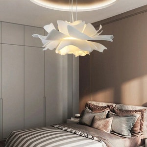 Lustre LED moderne en acrylique Suspension lumineuse Éclairage intérieur Salon Chambre à coucher Cuisine Plafond décoratif Luminaires image 2