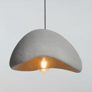 Moderne hanglamp Hanglamp Woondecoratie Polystyreen met hoge dichtheid Materiaal Wabi Sabi design LED Kroonluchter woonkamer B - Grey