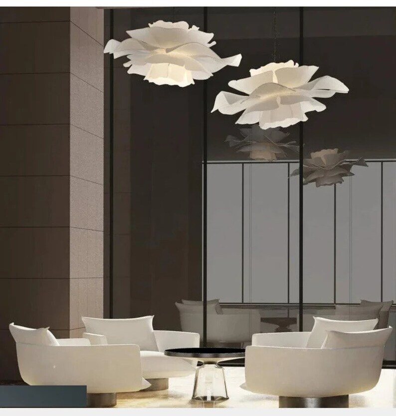 Lustre LED moderne en acrylique Suspension lumineuse Éclairage intérieur Salon Chambre à coucher Cuisine Plafond décoratif Luminaires image 6