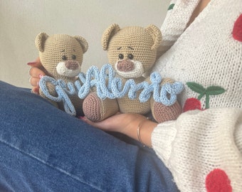 Il Brunetto: teddy in Amigurumi di cotone