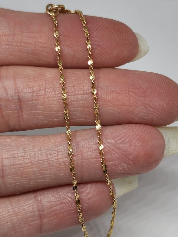 14k Yellow Gold Twisted Serpentine Chain Bracelet… - image 2