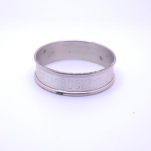 Antik Gorham Sterling Silver Hink Servettring Mönster 6290, Viktoriansk Jack & Jill Barnramsa Barnpresent, Lejonankare G 10g