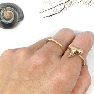 2 Finger Shark tooth ring image 3