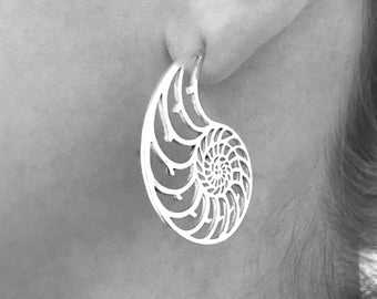 Nautilus Earrings-Lg
