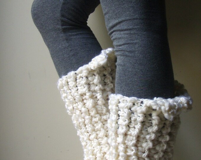 Cream leg Warmers Etsy