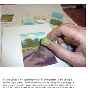 Pastel Painting Lesson Demo PDF How to Paint a MINI Pastel Art Tutorial booklet aceo atc image 5