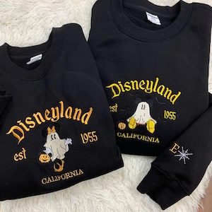 Sweat à capuche brodé dessin animé film Halloween, sweat-shirt brodé Halloween, chemise Halloween, sweat à capuche/pull brodé souris effrayante