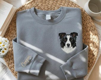 Besticktes Sweatshirt: Personalisiertes Hunde T-Shirt
