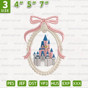 Magical Kingdom Embroidery Design, Cartoon Coquette Bow Embroidery Design, Girl Trip Embroidery Design, Family Trip Design, Instant Download