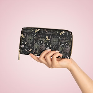 Drachen Reißverschluss Geldbörse, Bookish Fantasy Clutch Geldbörse, Booktok Ästhetik, Kartenhalter Organizer, Münzbeutel