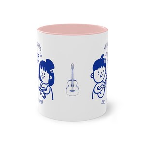 Taza de cerámica Alegria de Vivir Diseño de Pareja Tocando la Guitarra Regalo Original para Amantes de la Música imagen 9