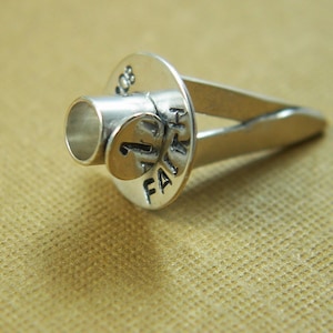 Birthday Candle Holder Keepsake - Sterling Silver Personalized
