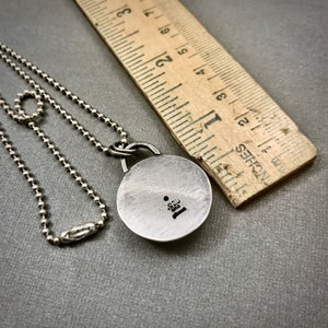 Circle of Friends Necklace Boys and Girls Necklace Domed Sterling Silver Necklace Stick Figures Necklace image 8