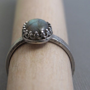 Sterling Silver and Labradorite Ring image 4