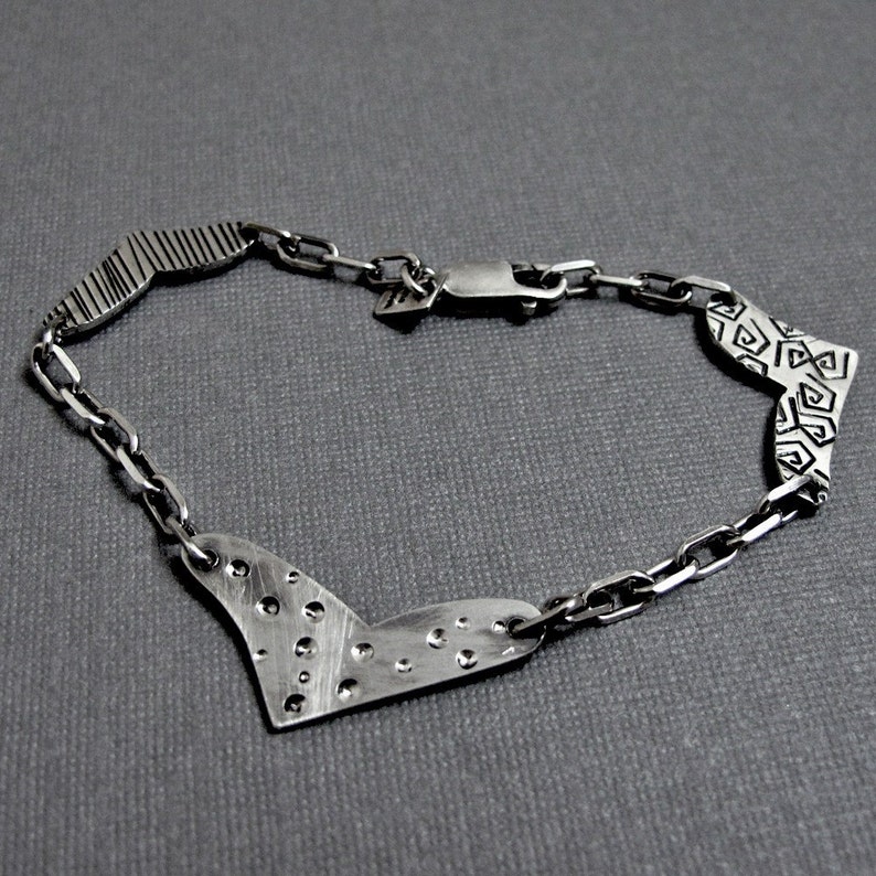 Silver Hearts Bracelet image 3