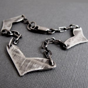 Silver Hearts Bracelet image 2