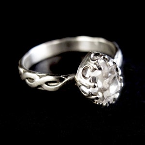 Herkimer Diamond and Sterling Silver Ring image 2