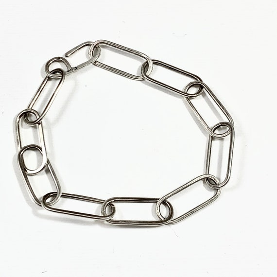 Bracciale Catena A Stella In Argento 925 – Regolabile 16-19 Cm, Maglia Paperclip, Confezione Regalo Wanda Argento