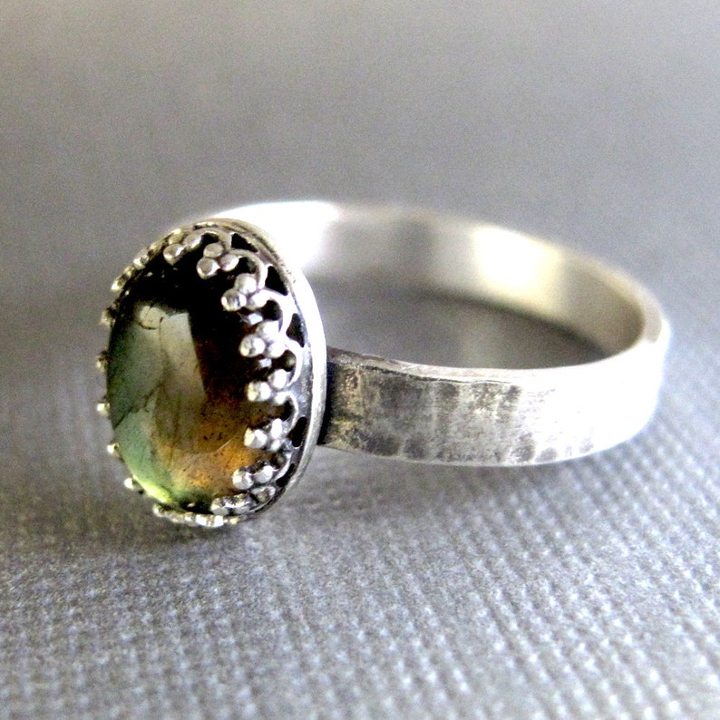 Sterling Silver and Labradorite Ring image 2