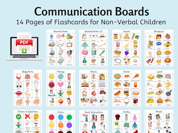 Tableau de communication visuelle non verbale, cartes-éclair pour enfants autistes et ayant des besoins spéciaux, collection thérapeutique, aide verbale de soutien - France
