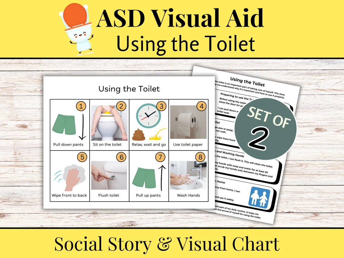 To Do Visual Asd ASD Visual Aids, Using the Toilet, Social Story and Picture Instruction ...