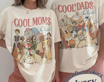 Retro Cool Dad Mom Club Shirt, Disney Family Trip Shirt, Happiest Mom Dad On Earth, Matching Couple Vacation Tee, WDW Disneyland Dad Mom Tee