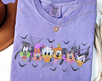 Spooky Mouse and Friends Comfort Colors® Shirt, Mickey Boo Halloween Shirt, Pumpkin Mickey, Disney Spooky Shirt, Disney Halloween Shirt