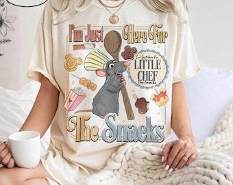 Disney Pixar Ratatouille Remy Little Chef Shirt, Anyone Can Cook Quote, Cute France Foodie Gift, Girly Disney Fan Shirt, Disney Family Shirt