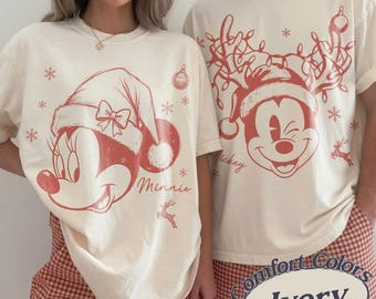 Custom Disney Christmas All Characters Shirt, Mickey Very Merry Christmas Tee, Disney Family Christmas Shirt, Disneyland Christmas Shirt