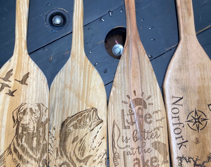 Lake house boat paddle wall décor